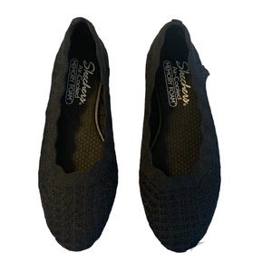 Skechers Cleo 2.0 Forevermore Black Flat Size 6